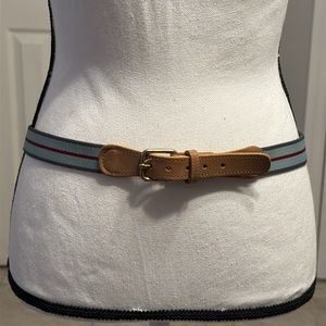 Genuine Leather and fabric Belt
